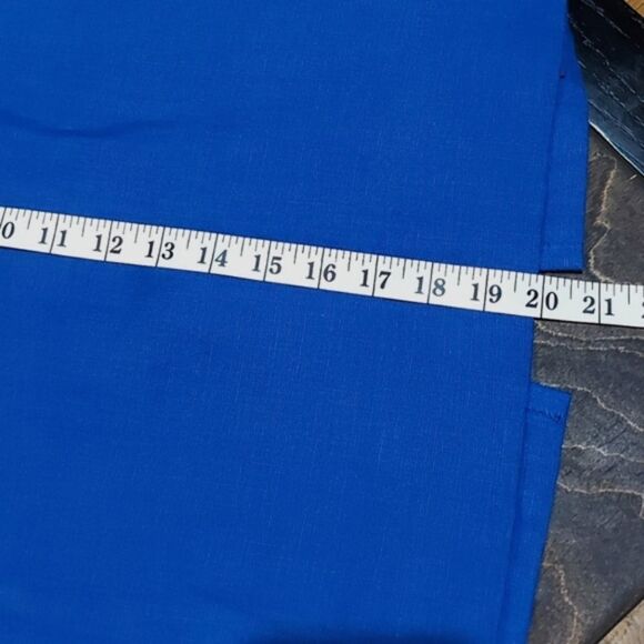 Vtg blue linen Linda Allard Ellen Tracy pencil skirt - Picture 13 of 16